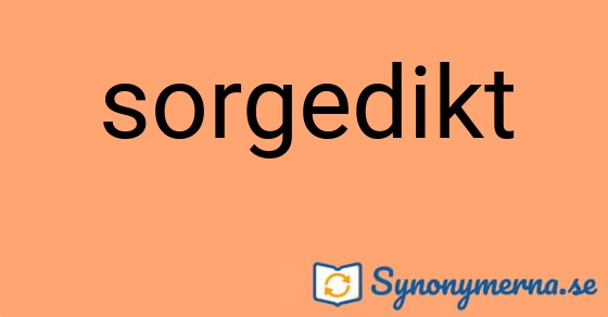 Bild som illustrerar ordet sorgedikt och dess synonymer.