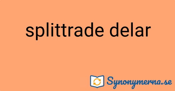 Bild som illustrerar uttrycket splittrade delar och dess synonymer.