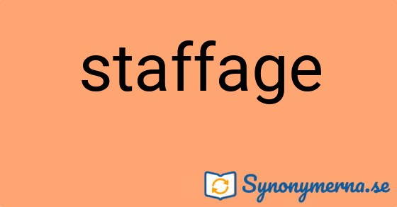 Bild som illustrerar ordet staffage och dess synonymer.