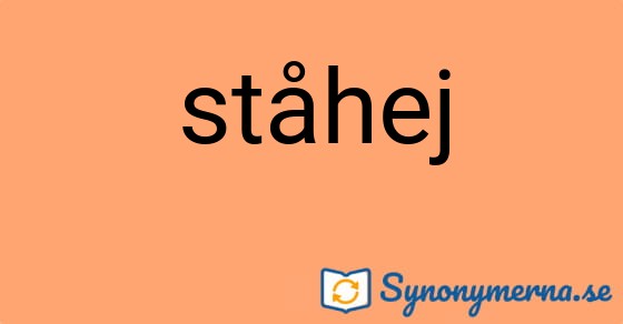 Bild som illustrerar ordet ståhej och dess synonymer.