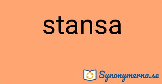Bild som illustrerar ordet stansa och dess synonymer.
