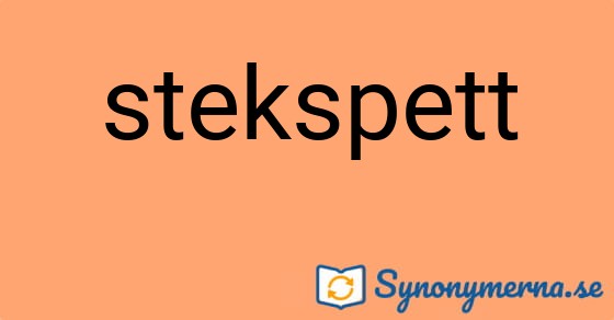 Bild som illustrerar ordet stekspett och dess synonymer.