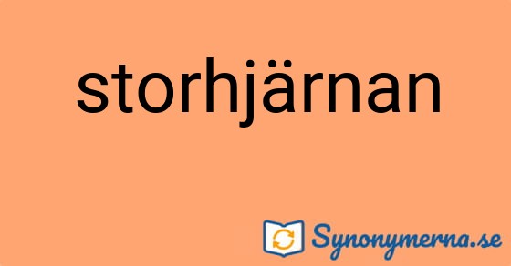 Bild som illustrerar ordet storhjärnan och dess synonymer.