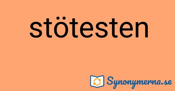 Bild som illustrerar ordet stötesten och dess synonymer.