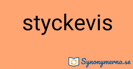 Bild som illustrerar ordet styckevis och dess synonymer.