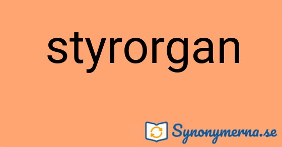 Bild som illustrerar ordet styrorgan och dess synonymer.