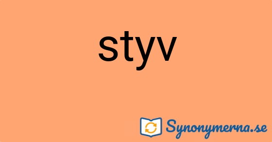 Bild som illustrerar ordet styv och dess synonymer.