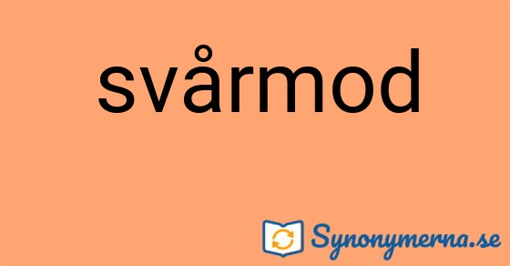 Bild som illustrerar ordet svårmod och dess synonymer.