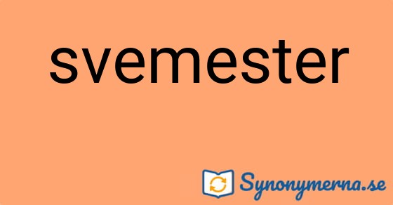 Bild som illustrerar ordet svemester och dess synonymer.