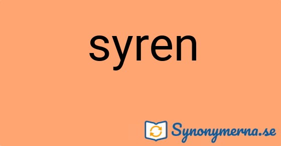 Bild som illustrerar ordet syren och dess synonymer.