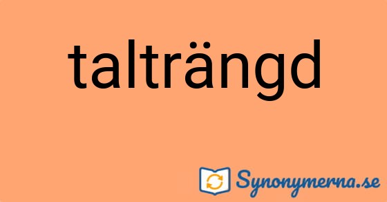 Bild som illustrerar ordet talträngd och dess synonymer.