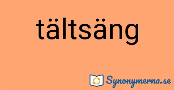 Bild som illustrerar ordet tältsäng och dess synonymer.