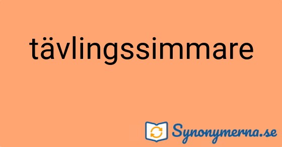 Bild som illustrerar ordet tävlingssimmare och dess synonymer.