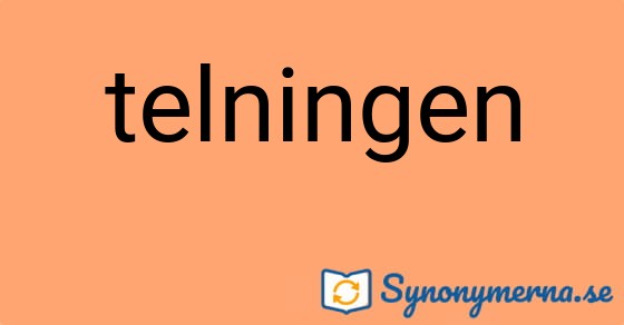 Bild som illustrerar ordet telningen och dess synonymer.