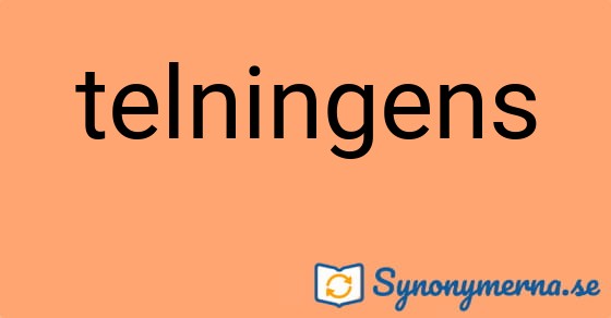 Bild som illustrerar ordet telningens och dess synonymer.