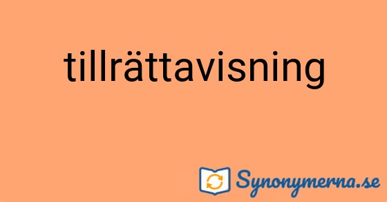 Bild som illustrerar ordet tillrättavisning och dess synonymer.