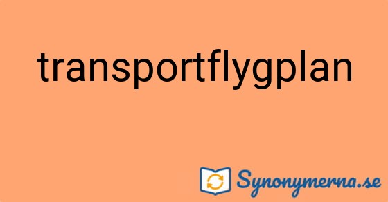Bild som illustrerar ordet transportflygplan och dess synonymer.