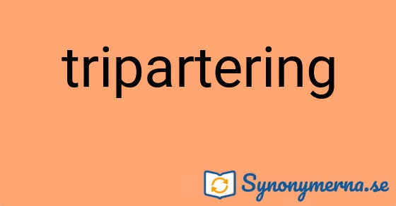 Bild som illustrerar ordet tripartering och dess synonymer.