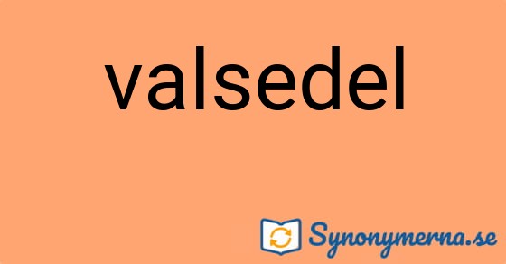 Bild som illustrerar ordet valsedel och dess synonymer.