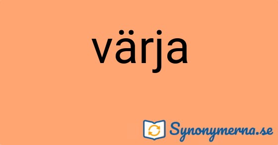 Bild som illustrerar ordet värja och dess synonymer.