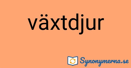 Bild som illustrerar ordet växtdjur och dess synonymer.