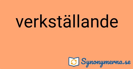 Bild som illustrerar ordet verkställande och dess synonymer.