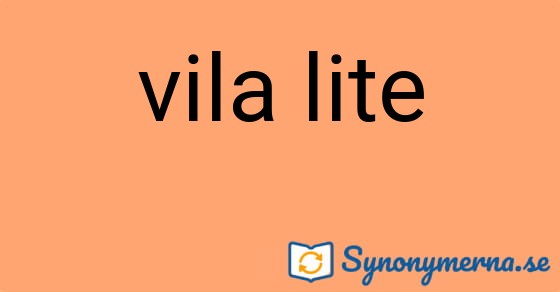 Bild som illustrerar uttrycket vila lite och dess synonymer.