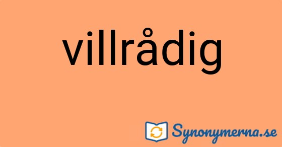 Bild som illustrerar ordet villrådig och dess synonymer.