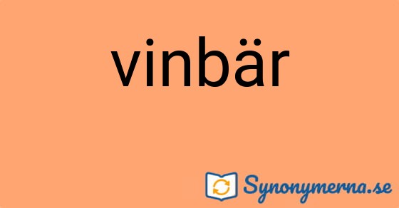 Bild som illustrerar ordet vinbär och dess synonymer.