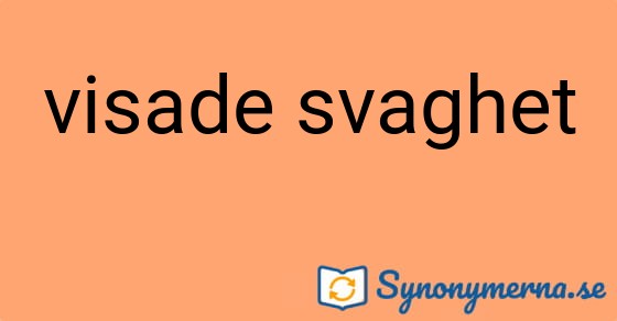 Bild som illustrerar uttrycket visade svaghet och dess synonymer.