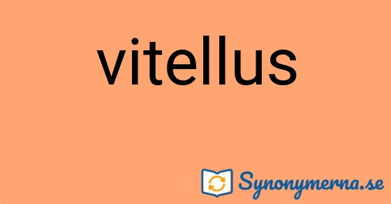 Bild som illustrerar ordet vitellus och dess synonymer.